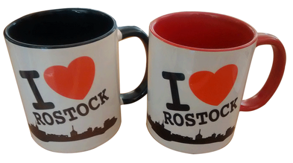 Tasse - I Love Rostock (Skyline)